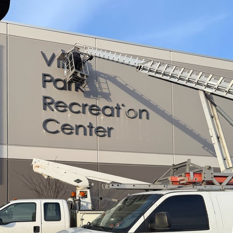 Vint Park Recreation Center — Dimensional Letters — Magic Sign Design Chicago