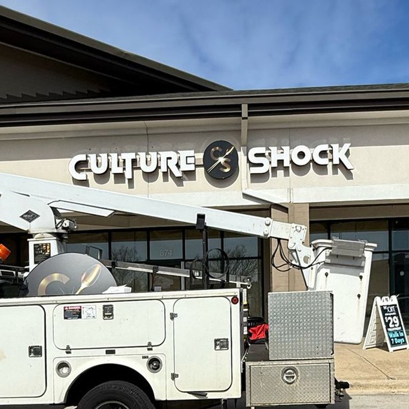Culture Shock — Channel Letters Installation — Magic Sign Design Chicago