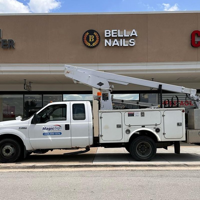 Bella Nails — Dimensional Letters & Logo — Magic Sign Design Chicago