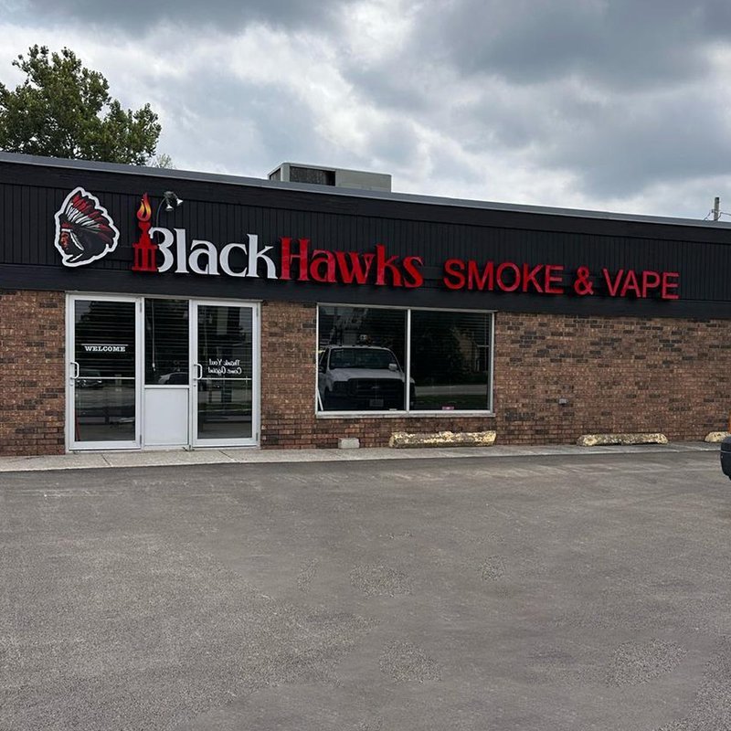 BlackHawks — Clean Storefront View — Magic Sign Design Chicago